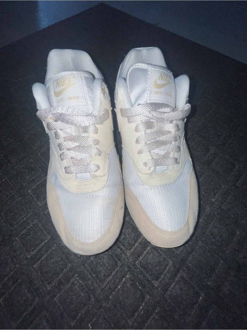 Nike Low-Top Sneakers in Cream and White